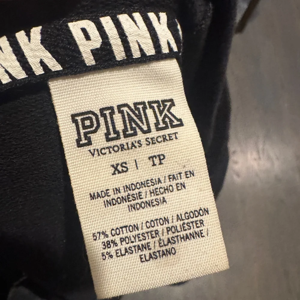 Victorias, secret, pink, Black Hoodie Cotton Blend Apparel XS - Picture 5 of 5